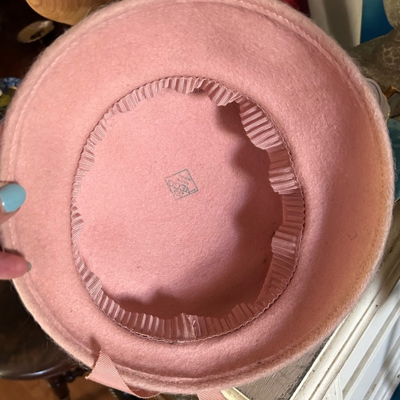 Vintage Dusty Rose Pink Hat - Picture 8 of 9